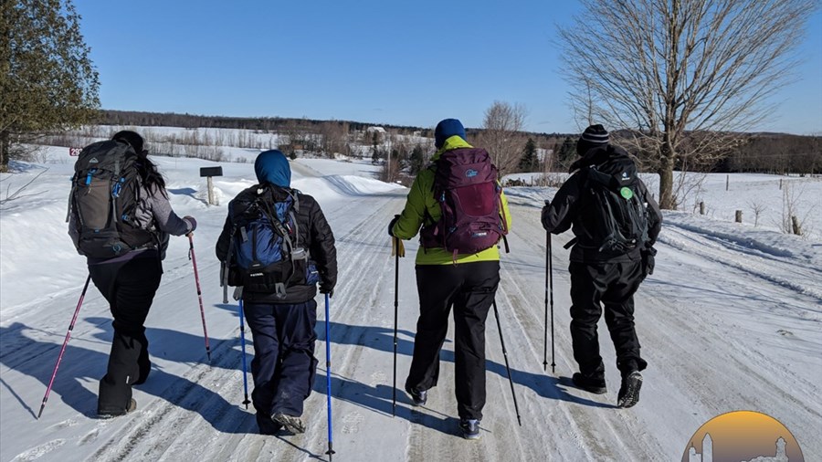 Des marcheurs de partout à travers le monde sur le Chemin du Québec